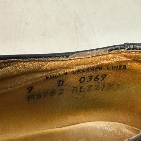 Rancourt & Co. x Ralph Lauren Wingtip Bal Oxford Black Calf Bench Made USA 9 D - Picture 11 of 14